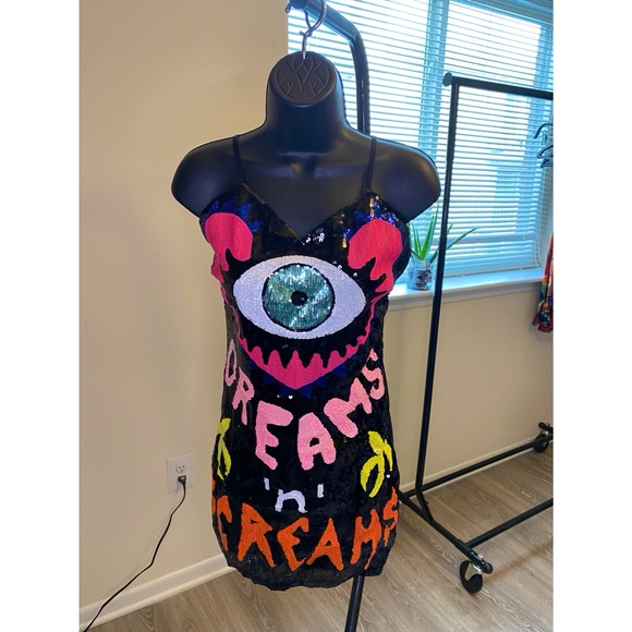 Black Mini Dress - Picture 3 of 4